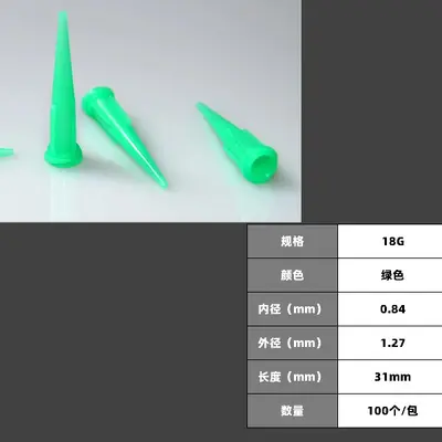 Plastik dispenser iğne ucu, TT tipi, eğik - 8