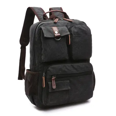 Canvas-Rucksack Herren im Koreanischen Stil mit Laptopfach - 7