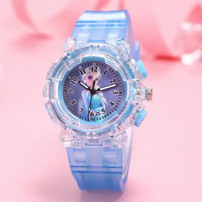 Children's Watch Colorful Light Quartz - 5