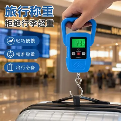 Yeni Ürün 60kg Kargo Tartısı Hassas Bagaj Tartısı Taşınabilir Askılı Tartı Markette Elektronik Tartı İngilizce Sınır Ötesi El Taşıyıcı Tartısı - 8