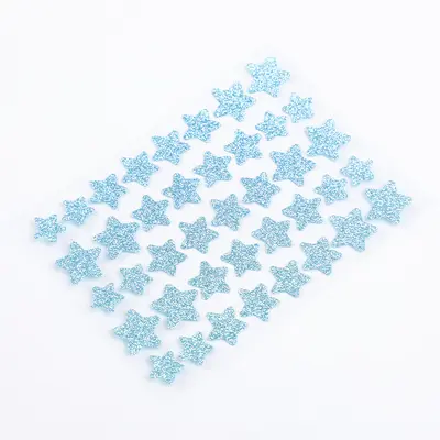 Grenzüberschreitend meistverkaufte farbige Glitter-Akne-Patches, 40 Stück, Glitter-Sterne, blendende Laser-Make-up, PE-Akne-Abdeckungspflaster.