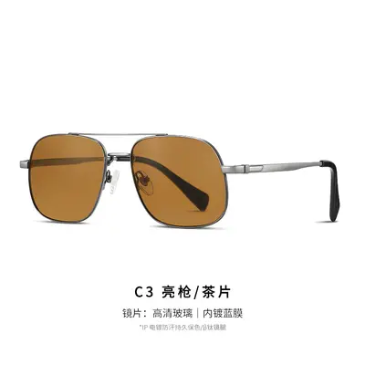 Herren-Pilotenbrille S19207 mit Doppelsteg - 9