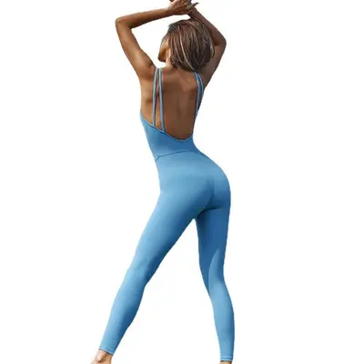 Sonbahar ve kış yeni klas profesyonel hava tek parça kadın spor ve fitness kıyafetleri için rahat yoga kıyafetleri hepsi bir arada sıkı şekillendirme