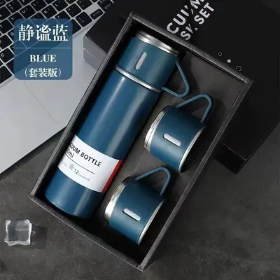 304不锈钢真空保温杯一杯三盖商务礼盒套装水杯礼品杯子印制logo - 10