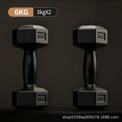 Hexagon Kurzhanteln für Herren Fitness Heimtraining Trainingsgeräte Damen Studentenwohnheim kleine Kurzhanteln Paar Set mit Gummibeschichtung - 9