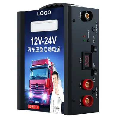 Car Emergency Jump Starter Power Bank 12/24V Universal for Trucks and Cars - 10