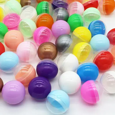 Renkli şeffaf plastik kapsül oyuncak küresi, 25-200 mm, çocuklar için - 10
