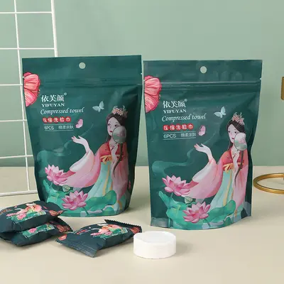 Disposable compressed towel, pure cotton, thickened and enlarged, easy to carry, travel and business trips, daily makeup cleaning, individually packaged - 11