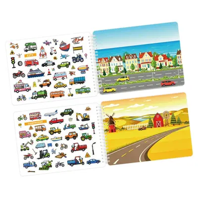 Children's Traffic Sticker and Coloring Book, 600 Stickers, Ages 3-8, CPC Certified - 3