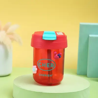 High-Temperature Resistant Shockproof Minimalist Sports Water Bottle INS High-Value Water Cup Straw Cup Portable Dual Drinking Cup Plastic Cup - 11