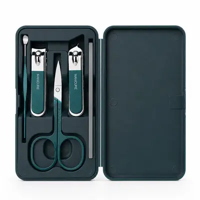 In Stock Anti-Splash Nail Clipper 6-Piece Set Ear Pick Nail Care Manicure Household Kit Multi-Color Customized Printing Nail Scissors - 13