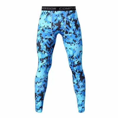 Erkek spor fitness uzun pantolon, hızlı kuruyan dar kesim - 13