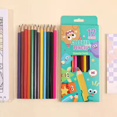 Cute Monster 12-Colour Pencil Set in Box, Erasable, EN71 Certified - 8