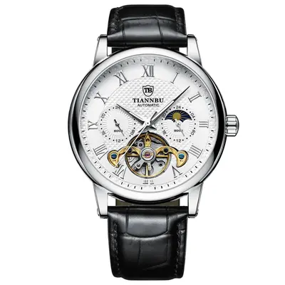 Men's Tourbillon Mechanical Watch, Fully Automatic, Waterproof, Luminous - 6