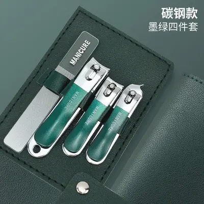 指甲剪套装修甲刀大号便携pu皮套斜口指甲钳美甲工具跨境出口专供 - 11