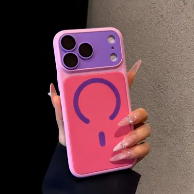 Бордовый магнитный чехол для iPhone 17 и 18 Pro Max, защита от падений
