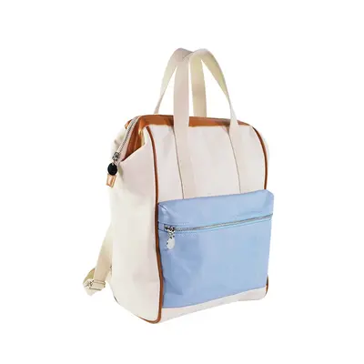 Embroidered Letter Canvas Backpack, Unisex Travel and School Bag - 6
