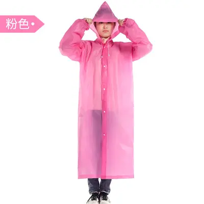 Women's EVA Raincoat, Thickened, Transparent, Waterproof - 7