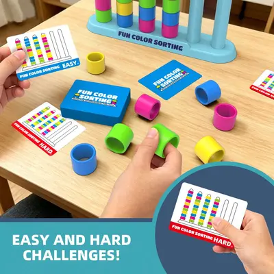 TK Tabletop Stacking Stress-Relief Game, Colorful Balance Game