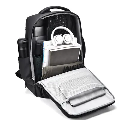 Expandable Men's Backpack, Waterproof, 17.3-Inch Laptop Compartment - 4