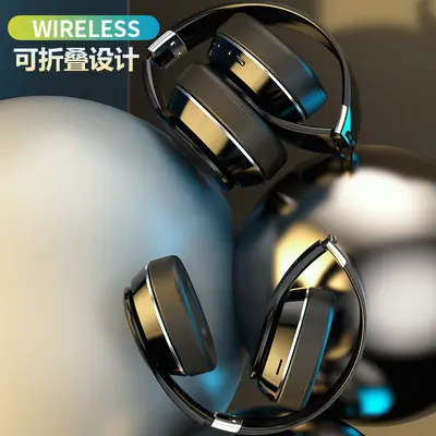 Cross-border over-ear Bluetooth headphones, wireless fashion design, powerful bass headphones, e-sports gaming, business use, ultra-long battery life