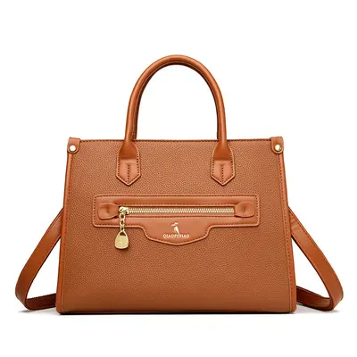 Damen-Handtasche 2024 im Kontrastfarben-Design, Schulter- oder Umhängetasche - 11