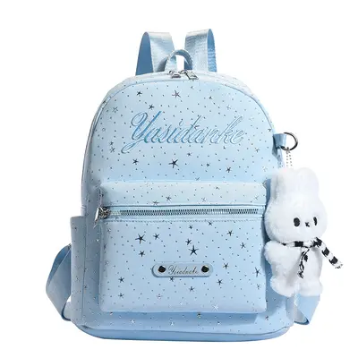Schlichter Campus-Rucksack mit Punktemuster - 6