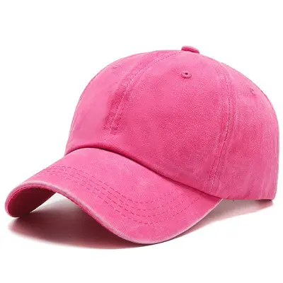Vintage Washed Pure Cotton Cap Sun Protection Baseball Cap Duck Bill Cap Retro Style Sun Hat Custom Logo