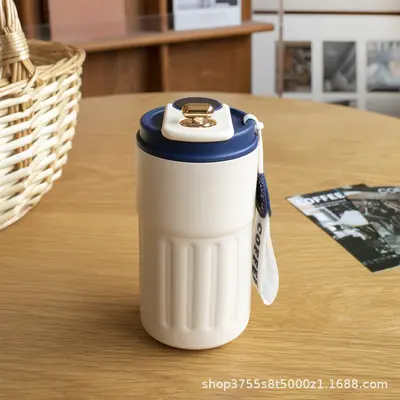 Portable Stainless Steel Smart Coffee Thermos Cup for Men and Women - 10