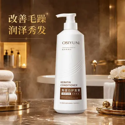 Keratin saç kremi, kuru ve boyalı saçlar için onarıcı bakım