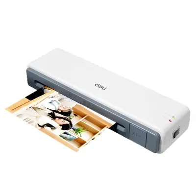 Deli 33939S A4 fotoğraf laminasyon makinesi, tam otomatik, ev ve ofis tipi