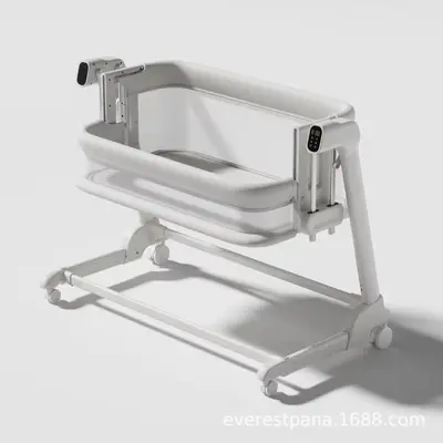 Electric Portable Baby Bed with Cradle Function and Splicing for Newborns