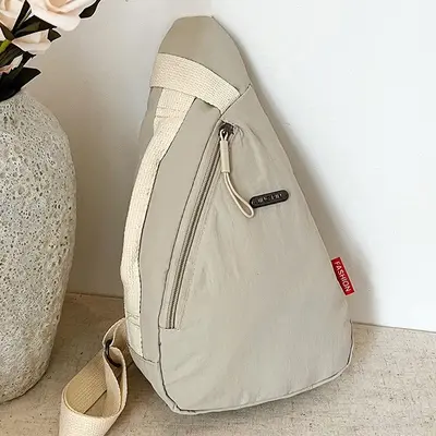 Unisex Brusttasche mit Handy-Umhängeriemen, leicht, sportlicher Stil