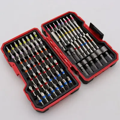 Elektrischer Schraubendreher S2-Material, Bit-Set 32/45/83-teilig, Schlitz, Kreuz, Stern, Torx, Innensechskant, Steckschlüssel-Adapter