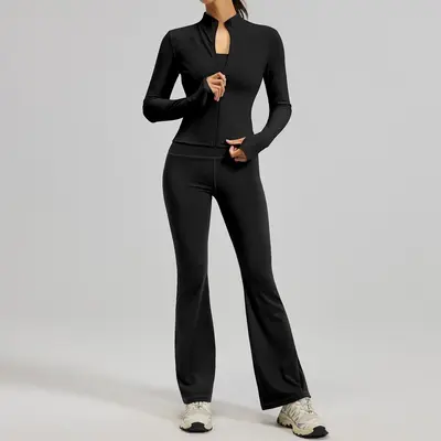 Women's Yoga Set, Nude-Feel and Slimming Fit - 7