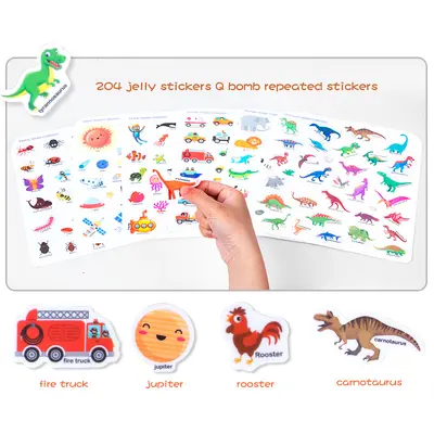 Children's Scene Sticker Quiet Book, Early Education and Focus Training - 4