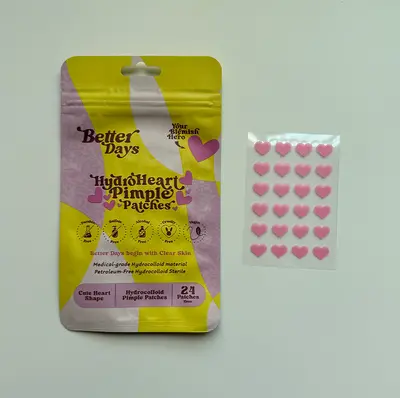 Pembe Kalp Şekilli Sivilce Bandı Hidrokoloid - 7