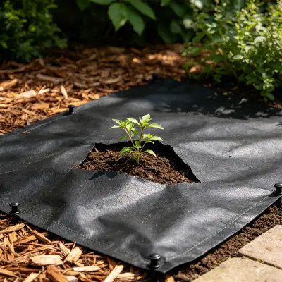 Unkrautvlies, langlebiges PP-Mulchvlies für Gewächshaus und Obstgarten