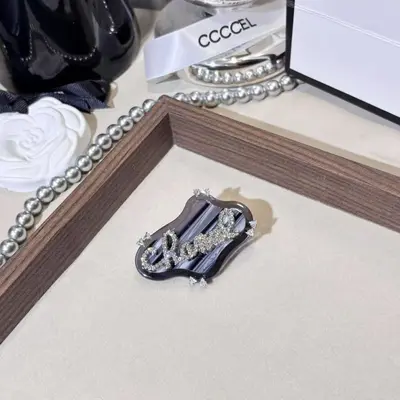 Acetate Original Hair Clip Premium Edge Clip Delicate Luxury Girl Hair Pin Korean Style Butterfly Back Head Duck Bill Clip - 8
