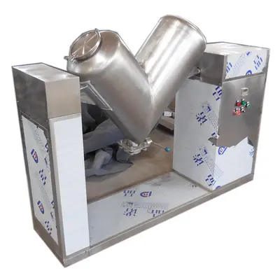 V tipi mikser 300 litre kuru toz - 6