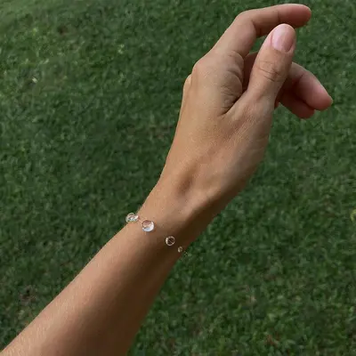 Boncuk kolye ve küpe, su damlası tasarım - 11