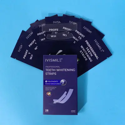 Teeth Whitening Strips Kit Gentle Yellow Stain Removal - 8