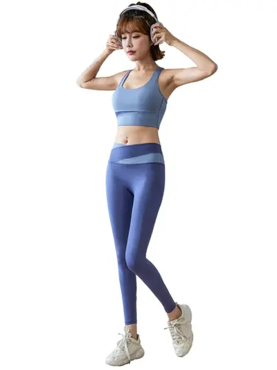 Women's Yoga Tank Top and Bra Set, Quick-Dry Sports Wear - 6