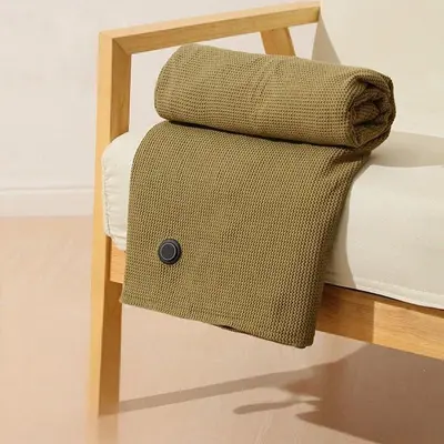 USB Graphene Heated Shawl Blanket with Three Heat Levels - 12