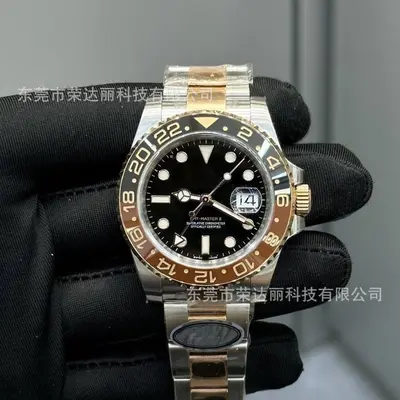 可乐圈机械表男款厂家批发雪碧沙土圈商务男格林尼治系列夜光男士