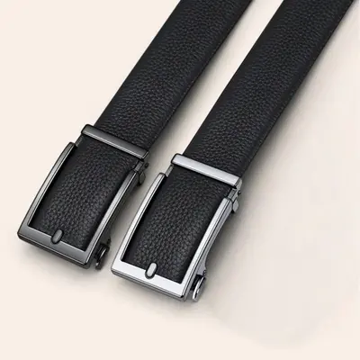 POLO Herren Echtleder Gürtel mit innerer Schnalle verborgen Innentragweise Casual Trendgürtel Universell Hose