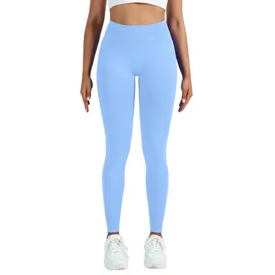Nahtlose Yogahose mit tiefem Bund in 36 Farben, Po-Lifting-Effekt
