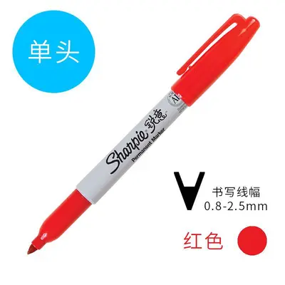 Sharpie Permanent Marker, Black, Dual Tip, Waterproof - 8