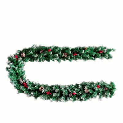 Simulierter Rattan-Weihnachtsbaumschmuck und Rattanringe - 10