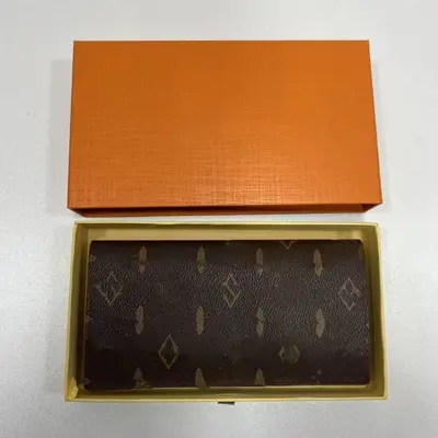 Men's Leather-Look Long Wallet, Large Capacity, Multifunctional, Classic Monogram - 6